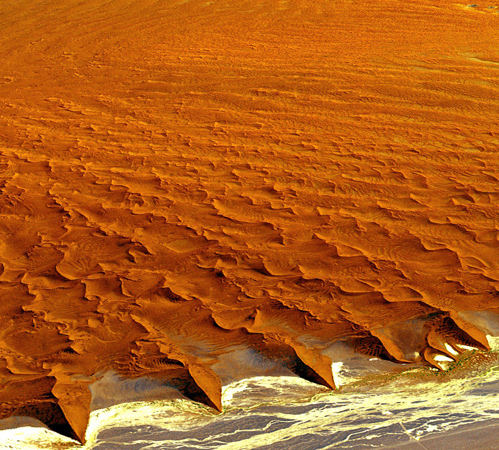 Die höchsten Dünen der Welt. 
Bild: NASA, GSFC, MITI, ERSDAC, JAROS