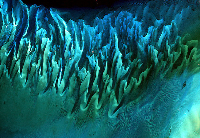 Die Farben der Meere. 
Bild: Serge Andrefouet, University of South Florida 