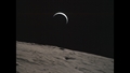 Die Erde über dem Mondhorizont. Bild: NASA