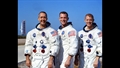Die Crew: James McDivitt, David Scott und Russell Schweickart (v.l.n.r.). Bei diesem Flug wurden Raumschiff und Mondfähre in der Erdumlaufbahn getestet. Bild: NASA
