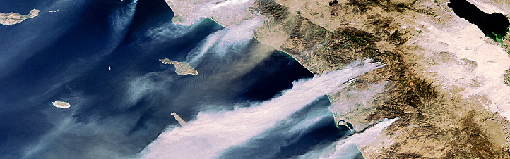 Waldbrände in Kalifornien. Bild: ESA