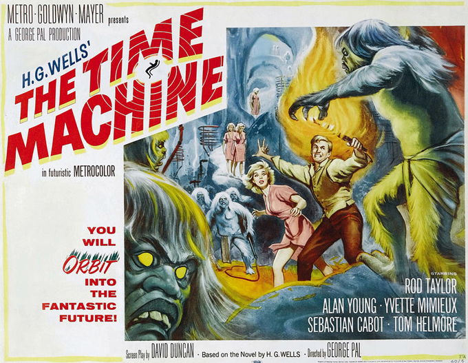 Filmplakat zu „Die Zeitmaschine“ – einem Film nach dem Roman von H.G. Wells - Quelle: Wikipedia