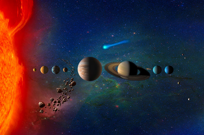 Die Planeten unseres Sonnensystems – so wie Wissenschaftler es uns „verkaufen“ wollen. Bild: NASA
